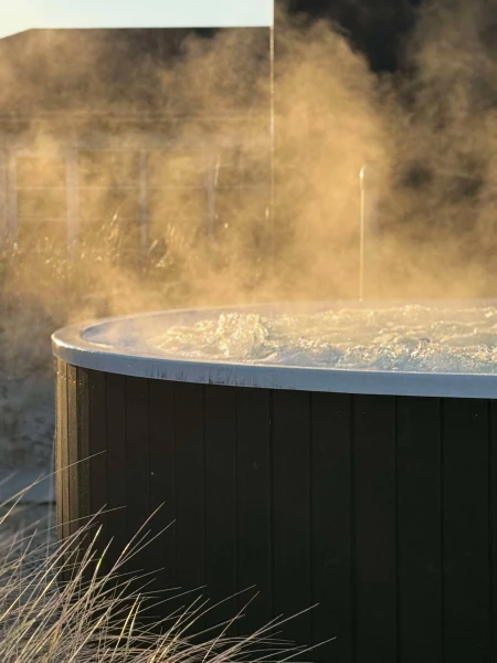 Spabad en vinterdag med sol på Color Hotel Skagen